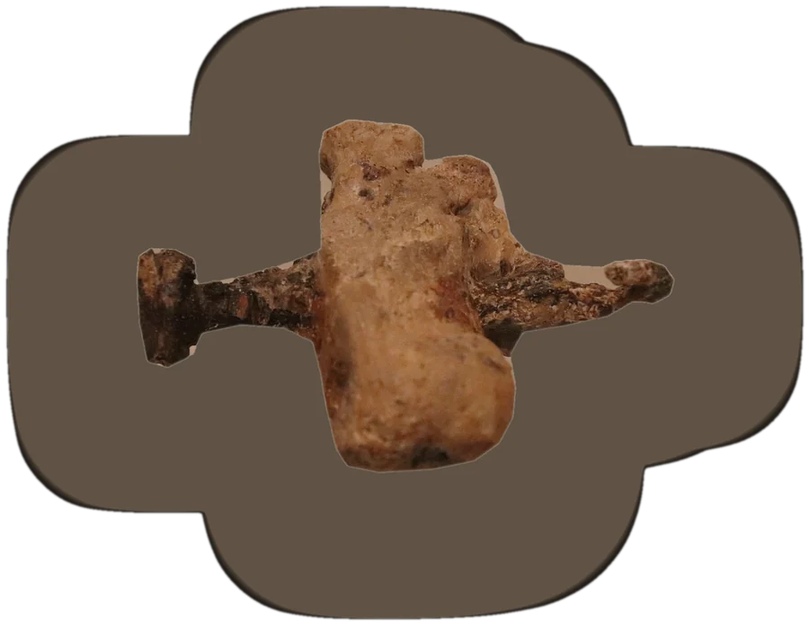 Osso do calcanhar de Yehohanan com o cravo de ferro